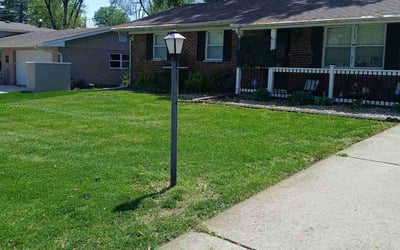 Photo of Sharen R.'s yard after getting lawn care in Godfrey, IL
