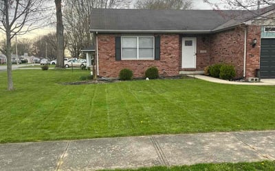 Photo of Patricia T.'s yard after getting lawn care in Anderson, IN