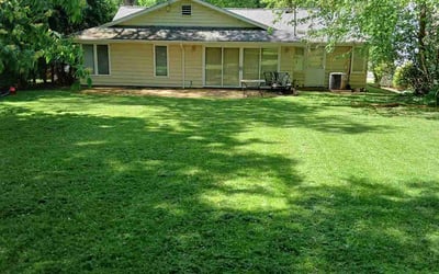 Photo of Christa W.'s yard after getting lawn care in Cuyahoga Falls, OH