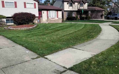 Photo of Jeffrey B.'s yard after getting lawn care in Tinley Park, IL
