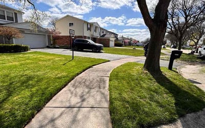 Photo of Priscilla S.'s yard after getting lawn care in Highland, MI