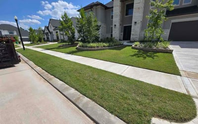Photo of Vickie S.'s yard after getting lawn care in Fort Worth, TX