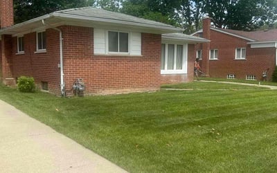 Photo of Dan A.'s yard after getting lawn care in Utica, NY