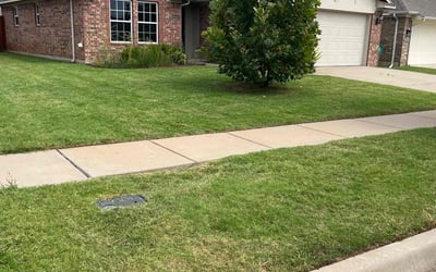 Photo of Justin L.'s yard after getting lawn care in Guthrie, OK