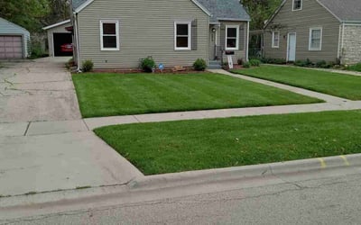 Photo of Jeannette H.'s yard after getting lawn care in Rockford, IL