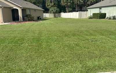 Photo of Shelley F.'s yard after getting lawn care in Hingham, MA