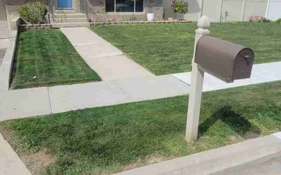 Photo of Mikayla G.'s yard after getting lawn care in Riverton, UT