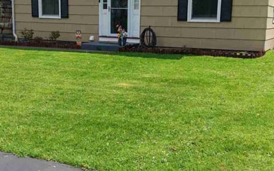 Photo of gregg e.'s yard after getting lawn care in Pittsford, NY