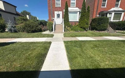 Photo of Christine Q.'s yard after getting lawn care in Brookfield, IL