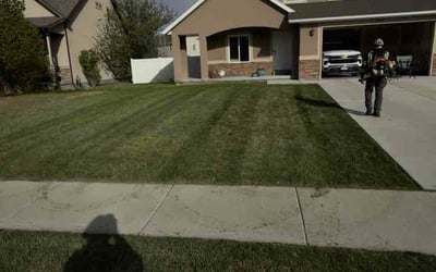 Photo of Samuel A.'s yard after getting lawn care in Ashville, OH