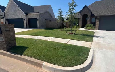 Photo of Jose C.'s yard after getting lawn care in Yukon, OK