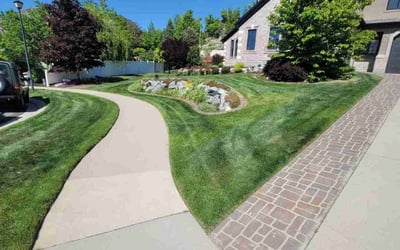 Photo of Jarrod G.'s yard after getting lawn care in Magna, UT