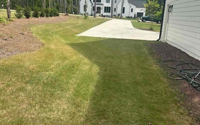 Photo of Maverick W.'s yard after getting lawn care in Wake Forest, NC