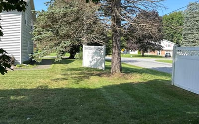 Photo of Hunter Q.'s yard after getting lawn care in Ballston Lake, NY