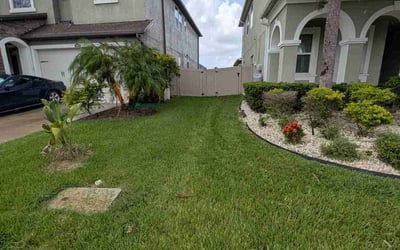 Photo of Jeannine K.'s yard after getting lawn care in Saint Ann, MO