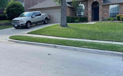 Photo of Joshua C.'s yard after getting lawn care in Corinth, TX