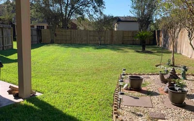 Photo of Marcelina R.'s yard after getting lawn care in Fresno, TX