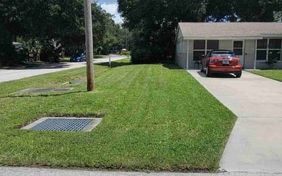 Photo of Brett M.'s yard after getting lawn care in Belleville, IL