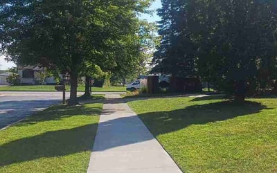 Photo of Jessica M.'s yard after getting lawn care in Taylor, MI