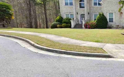 Photo of Katie B.'s yard after getting lawn care in Flowery Branch, GA