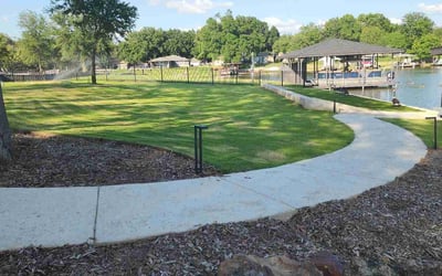 Photo of Christine M.'s yard after getting lawn care in Granbury, TX