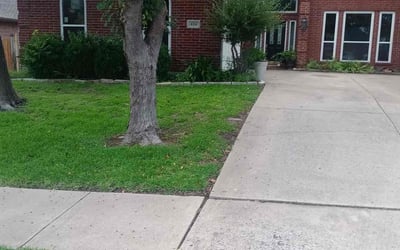 Photo of Isaiah E.'s yard after getting lawn care in Rowlett, TX