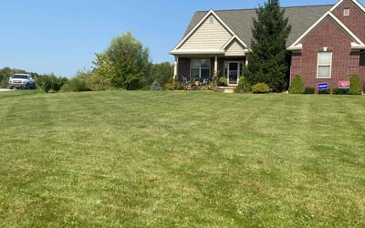 Photo of Jay B.'s yard after getting lawn care in Brighton, MI