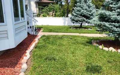 Photo of Michael Y.'s yard after getting lawn care in Zimmerman, MN