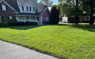 Photo of Bryan A.'s yard after getting lawn care in Mechanicsville, VA