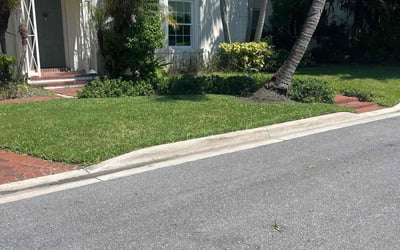 Photo of Coretta O.'s yard after getting lawn care in Palm Beach, FL
