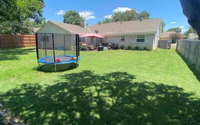 Photo of John S.'s yard after getting lawn care in Hurst, TX