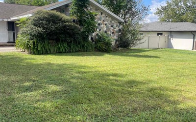 Photo of Jasmaine H.'s yard after getting lawn care in Deltona, FL