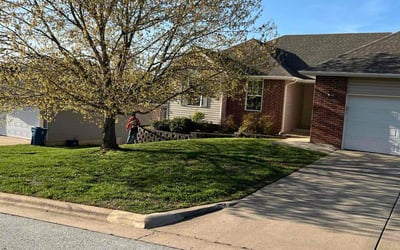 Photo of Max B.'s yard after getting lawn care in Brighton, MI