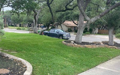 Photo of Chad H.'s yard after getting lawn care in Von Ormy, TX