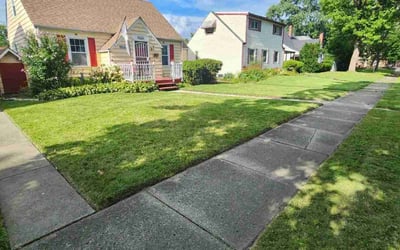 Photo of Sharmayne W.'s yard after getting lawn care in Lansing, IL
