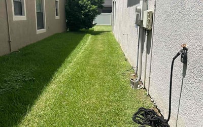 Photo of Rebecca D.'s yard after getting lawn care in Healdsburg, CA