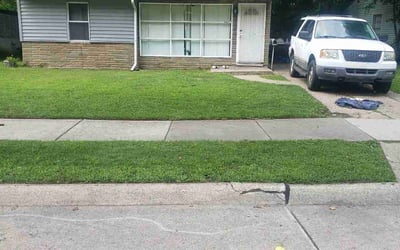 Photo of Gage H.'s yard after getting lawn care in Oak Park, MI