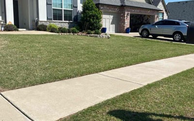 Photo of Jonathan C.'s yard after getting lawn care in Jenks, OK