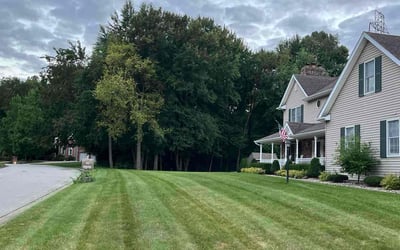 Photo of Christopher F.'s yard after getting lawn care in South Bend, IN