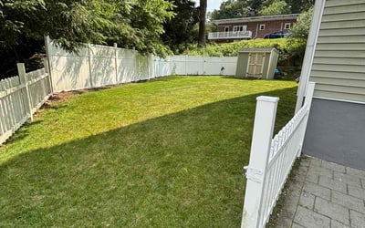Photo of Roberta M.'s yard after getting lawn care in Gardner, MA