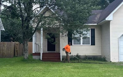 Photo of Damon B.'s yard after getting lawn care in Blythe, CA
