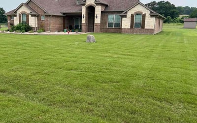 Photo of Rhonda M.'s yard after getting lawn care in Weatherford, TX