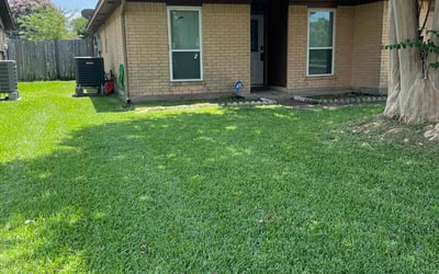 Photo of Barbara G.'s yard after getting lawn care in Pasadena, TX