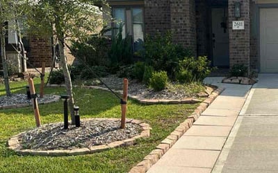 Photo of ANN C.'s yard after getting lawn care in Conroe, TX