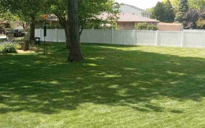 Photo of Heather M.'s yard after getting lawn care in Franklin, WI
