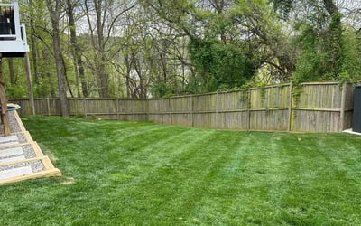 Photo of Megan M.'s yard after getting lawn care in Brunswick, MD