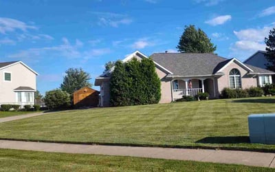 Photo of Sa’Tadra J.'s yard after getting lawn care in Caledonia, MI