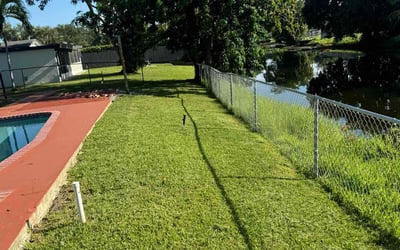 Photo of Sam N.'s yard after getting lawn care in Cooper City, FL