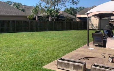 Photo of LaToya J.'s yard after getting lawn care in League City, TX