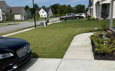 Photo of Karen R.'s yard after getting lawn care in Evans, GA